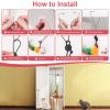 2 Cat Wand Toys with Suction Cup Double Head Interactive Cat Feather Toy 9Pcs Teaser Replacements with Bell Cats Self Playing Hanging Indoor Cat Toy