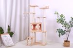 PurrScape Elegance - Deluxe Wooden Cat Tower