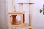 PurrScape Elegance - Deluxe Wooden Cat Tower