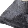 Double Level Cat Tree Stand House Furniture Kittens Activity Tower Posts Kitty Pet Play House - dark gray