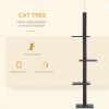 Floor-to-Ceiling Cat Tree Cat Climbing Tower with Sisal-Covered Scratching Posts Natural Cat Tree Activity Center for Kittens Cat Tower Furniture, Gra