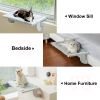 MewooFun Adjustable Cat Window Perch Hammock for Indoor Cat with 2-sided Cushion