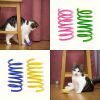 Cat Spring Toys, 4 Pack Cat Spiral Springs for Indoor Cats, Colorful &amp; Durable Plastic Spring Coils Attract Cats to Swat, Bite