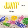 Cat Spring Toys, 4 Pack Cat Spiral Springs for Indoor Cats, Colorful &amp; Durable Plastic Spring Coils Attract Cats to Swat, Bite