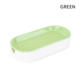 Hydroponic Cat Grass Box Plastic Tray Cat Grass Growing Kit Cat Grass Planter Hydroponic Cat Grass Box Cat Grass Sprouter Tray Interactive Cat Toy Win (Color: Green)