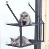 Pet Life 'Cat Laze' Suction Cupped Dual-Leveled Kitty Cat Lounger