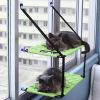 Pet Life 'Cat Laze' Suction Cupped Dual-Leveled Kitty Cat Lounger