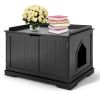 Cat Litter Box Enclosure with Double Doors for Large Cat and Kitty