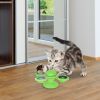 Windmill Cat Toy Turntable Interactive Teasing Pet Toy Wall Mount Turning Tickle Scratch Hair Brush Cat Toy with Catnip Light Ball